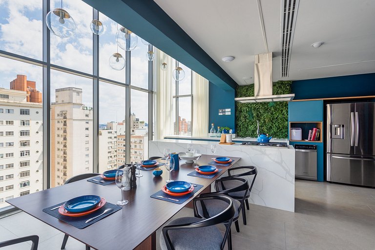 Apartamento Elegante 1 Dormitório na R. Cravinhos