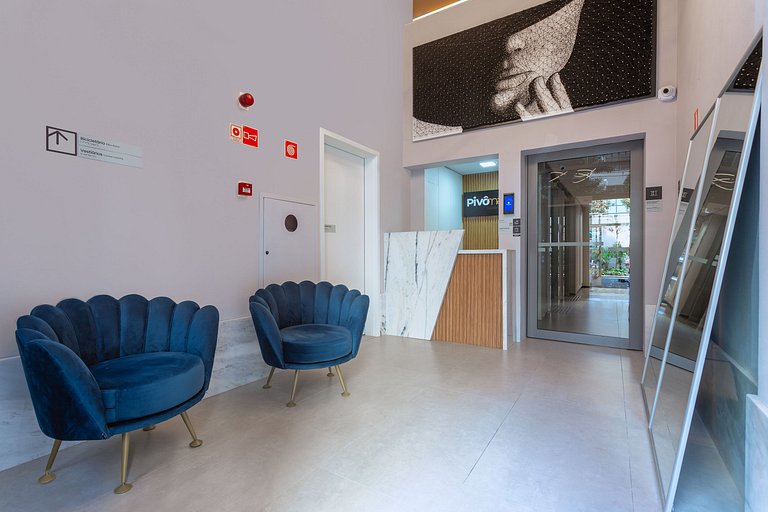 Apartamento Elegante 1 Dormitório na R. Cravinhos