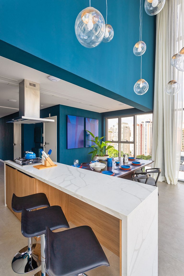 Apartamento Elegante 1 Dormitório na R. Cravinhos