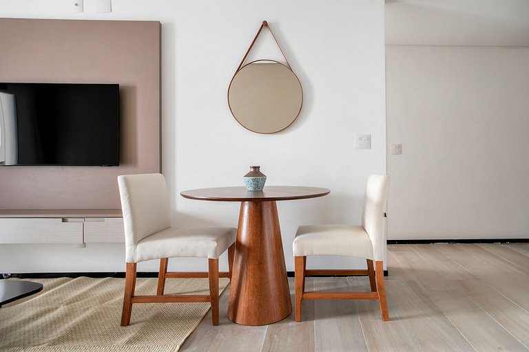 Apartamento Elegante 1 Dormitório na R. Cravinhos