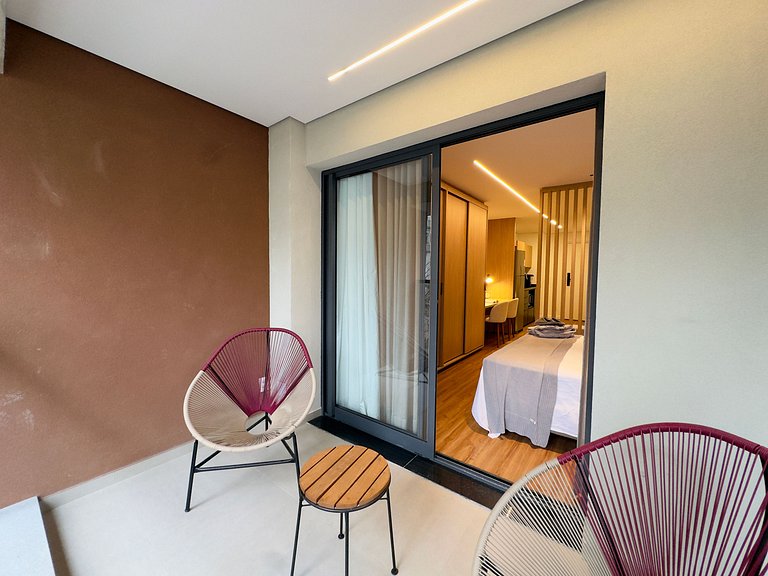 Studio Acolhedor na Alameda Franca