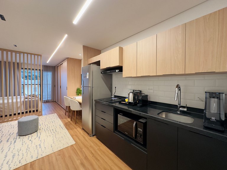 Studio Acolhedor na Alameda Franca